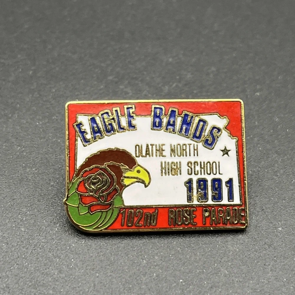 102nd Rose‎ Parade Eagle Bands Olathe North High School 1991 Lapel Hat Pin